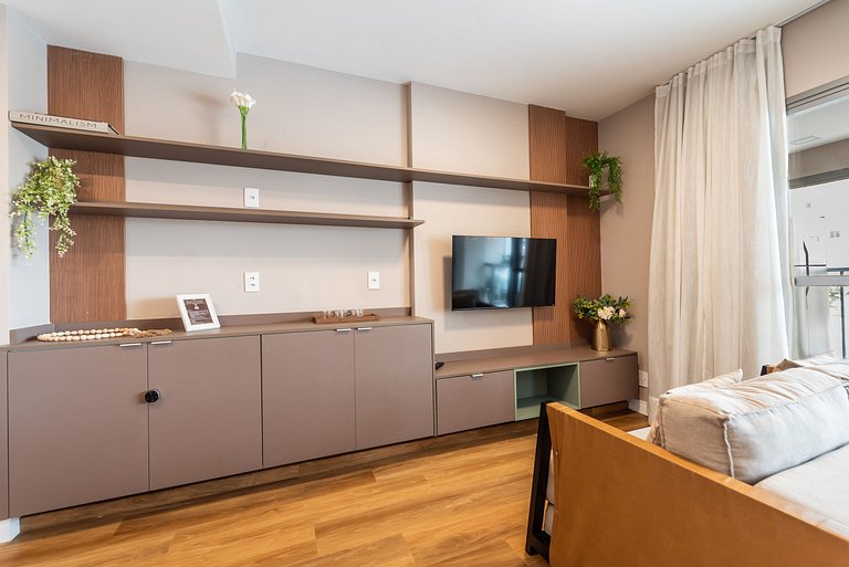 BHaus Brooklin Atmosfera | Apartamento Deluxe com Varanda |