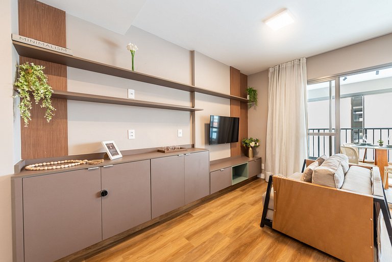 BHaus Brooklin Atmosfera | Apartamento Deluxe com Varanda |