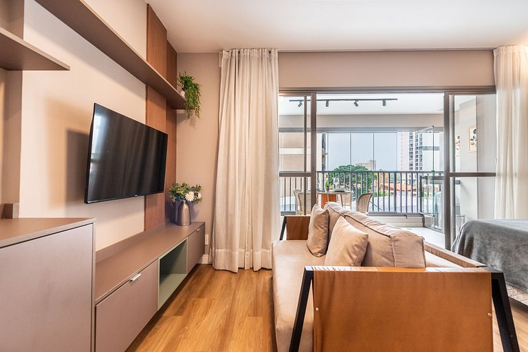 BHaus Brooklin Atmosfera | Apartamento Deluxe com Varanda |