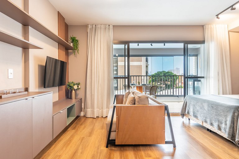 BHaus Brooklin Atmosfera | Apartamento Deluxe com Varanda |