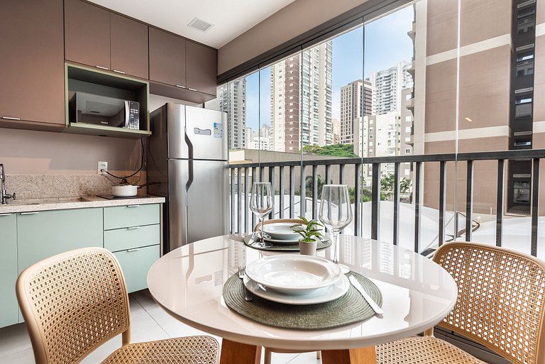 BHaus Brooklin Atmosfera | Apartamento Deluxe com Varanda |