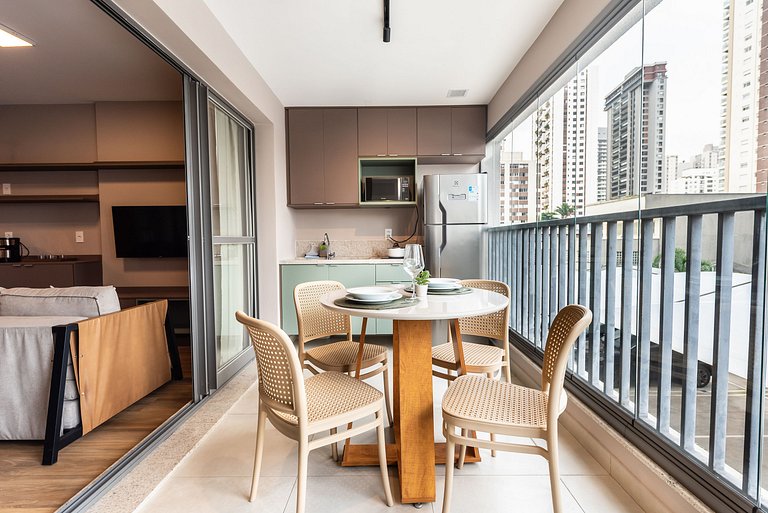 BHaus Brooklin Atmosfera | Apartamento Deluxe com Varanda |