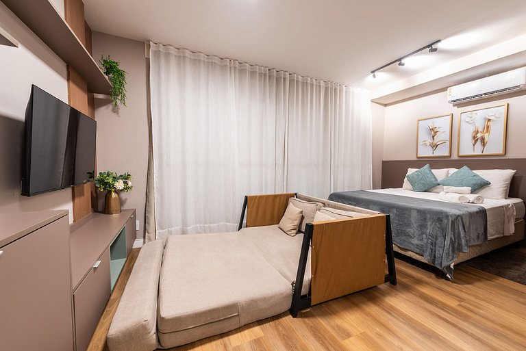BHaus Brooklin Atmosfera | Apartamento Deluxe com Varanda |