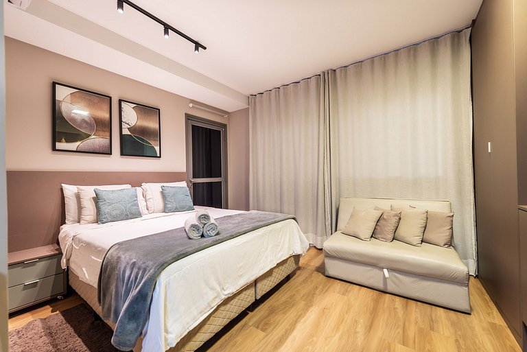 BHaus Brooklin Atmosfera | Studio Deluxe | 2o andar | Lavand