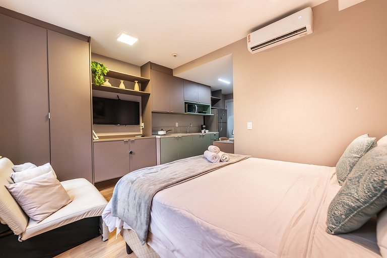BHaus Brooklin Atmosfera | Studio Deluxe | 2o andar | Lavand
