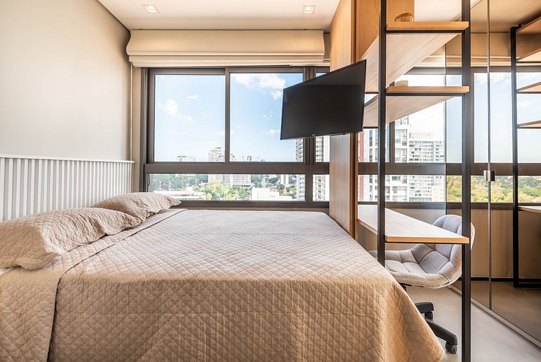 BHaus ON Brooklin | Studio Premium | Vista Panorâmica | 19o