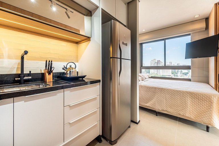 BHaus ON Brooklin | Studio Premium | Vista Panorâmica | 19o