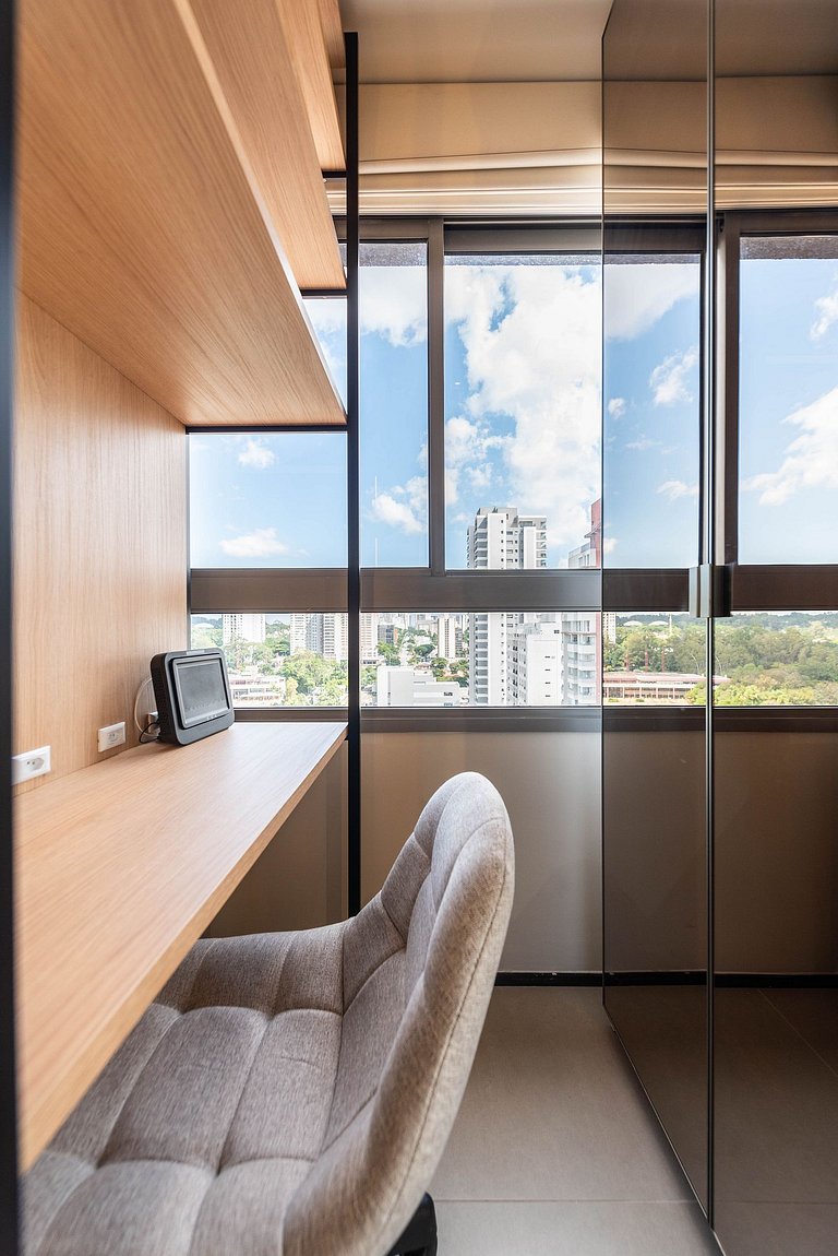 BHaus ON Brooklin | Studio Premium | Vista Panorâmica | 19o
