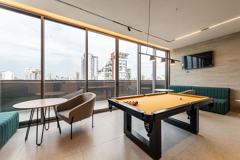 BHaus ON Brooklin | Studio Premium | Vista Panorâmica | 19o
