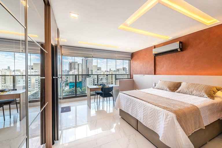BHaus Itaim DSG | Studio Deluxe com Vista Incrível 13o andar