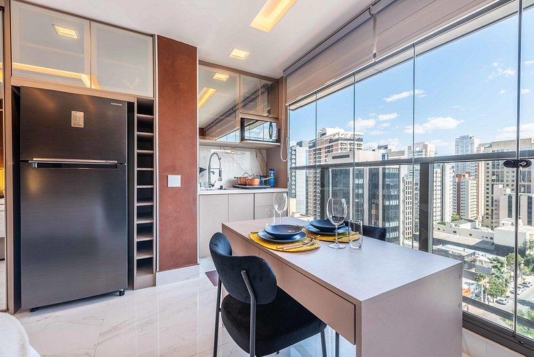 BHaus Itaim DSG | Studio Deluxe com Vista Incrível 13o andar