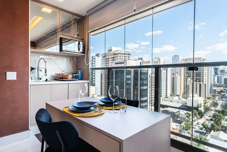 BHaus Itaim DSG | Studio Deluxe com Vista Incrível 13o andar