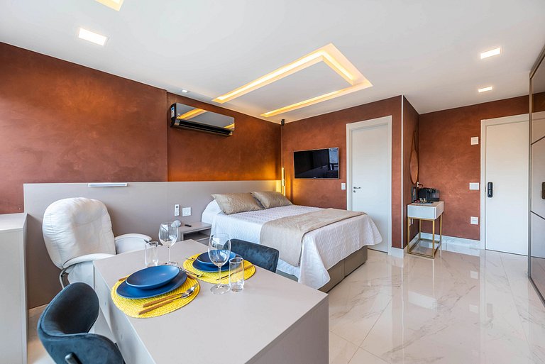 BHaus Itaim DSG | Studio Deluxe com Vista Incrível 13o andar