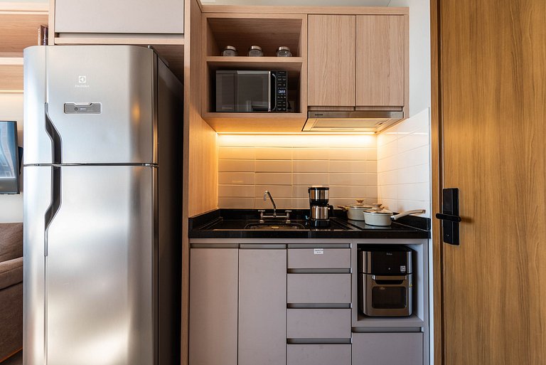 BHaus Higienópolis Maceió 88 | Studio com Varanda | Cama Que