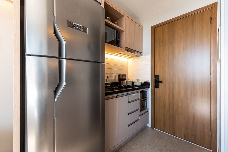 BHaus Higienópolis Maceió 88 | Studio com Varanda | Cama Que