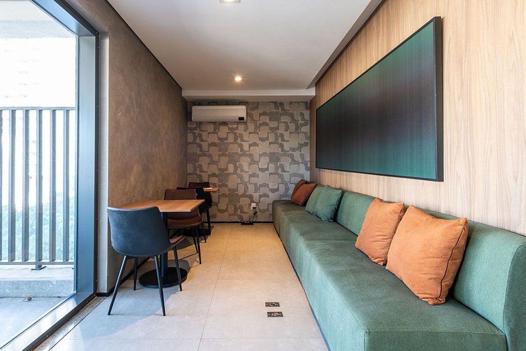 BHaus Higienópolis Maceió 88 | Studio com Varanda | Cama Que