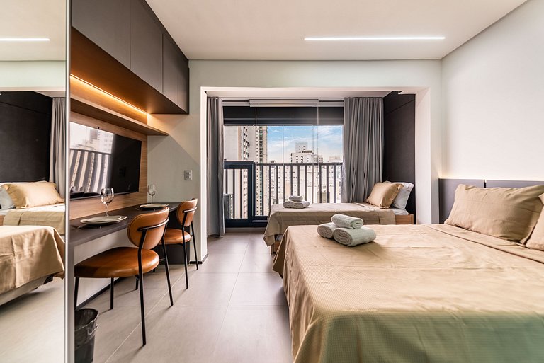 BHaus Brooklin On Florida | Studio Premium com Bicama | 19o