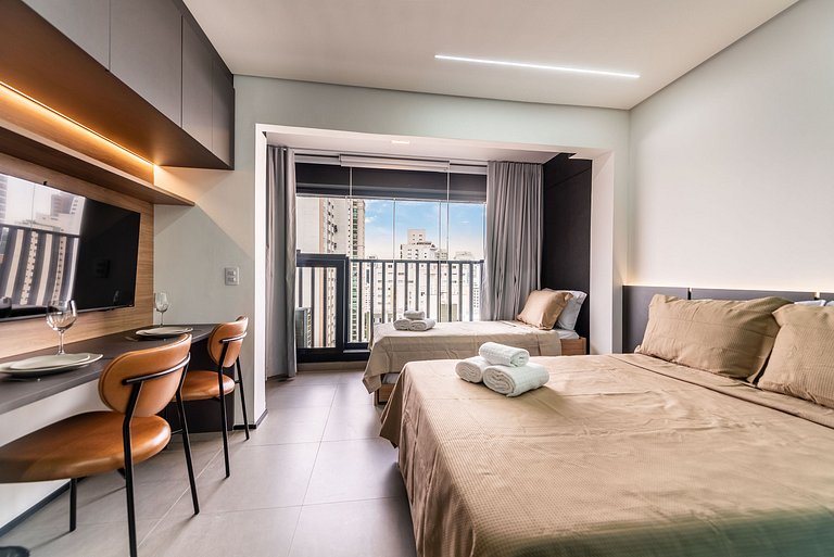 BHaus Brooklin On Florida | Studio Premium com Bicama | 19o