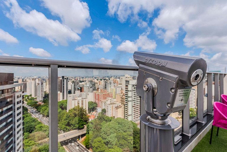 BHaus Paraíso On Paulista - Studio Premium com Vista Incríve